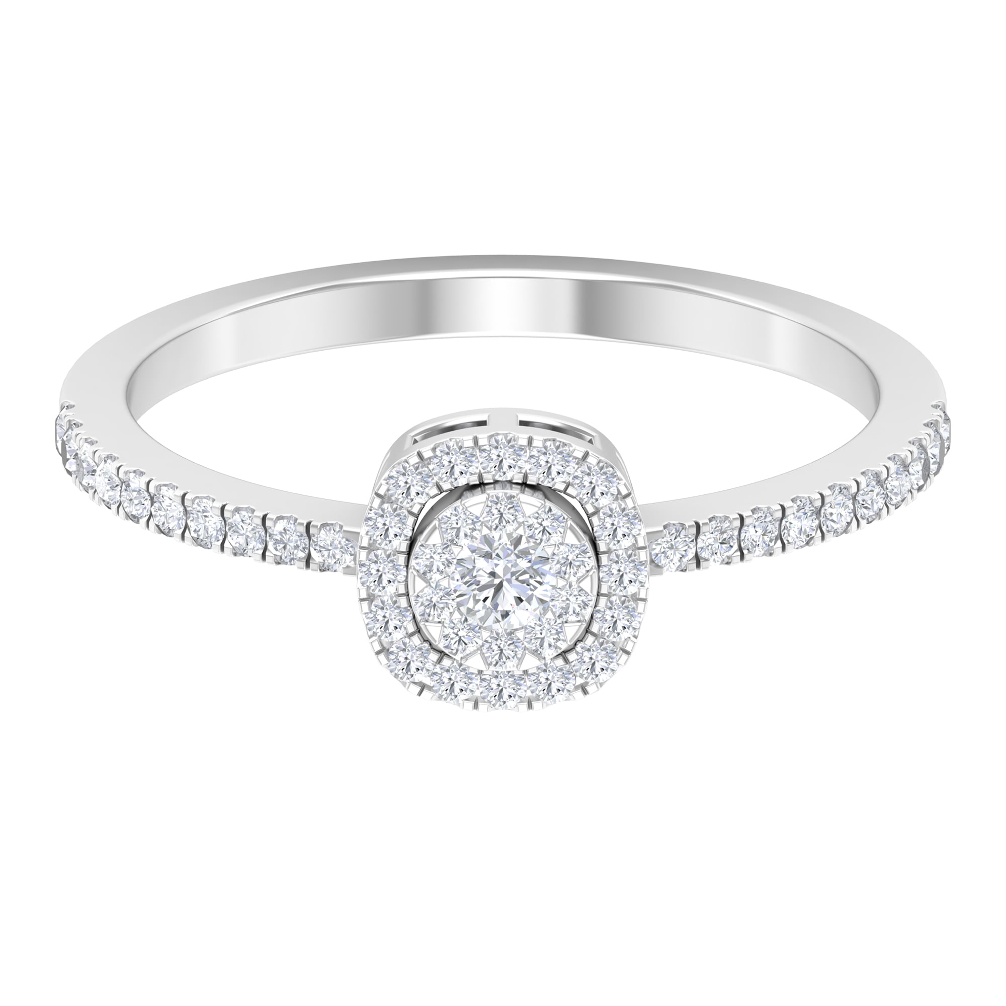 18ct White Gold, Three Stone Baguette Diamond Ring (691R) | The Antique  Jewellery Company